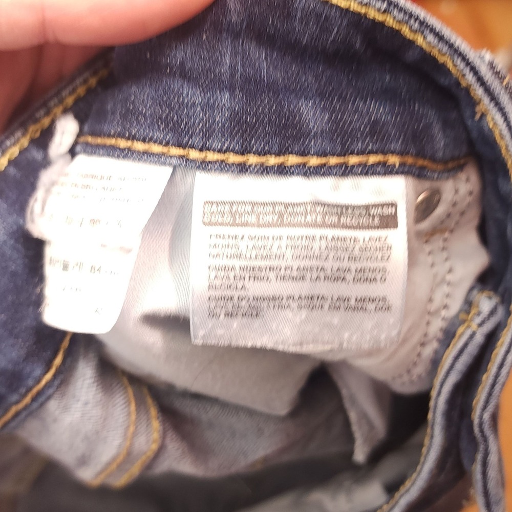 Levi Strauss Classic Mid Rise Skinny Jeans Dark Wash Size 16 - Picture 3 of 12